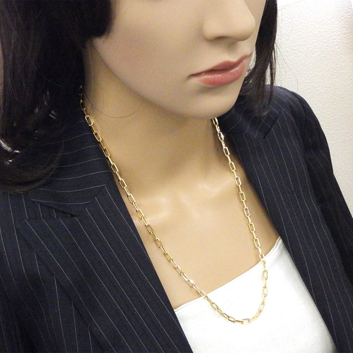 カルティエ Cartier ネックレス サントス スモール B7224582 K18YG 【箱・保付き】 【中古】