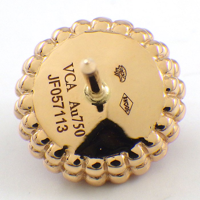 ヴァンクリーフ ペルレ クルール ピアス カーネリアン美品 Van Cleef ＆ Arpels】ヴァンクリーフ&アーペル『K18PG ペルレ