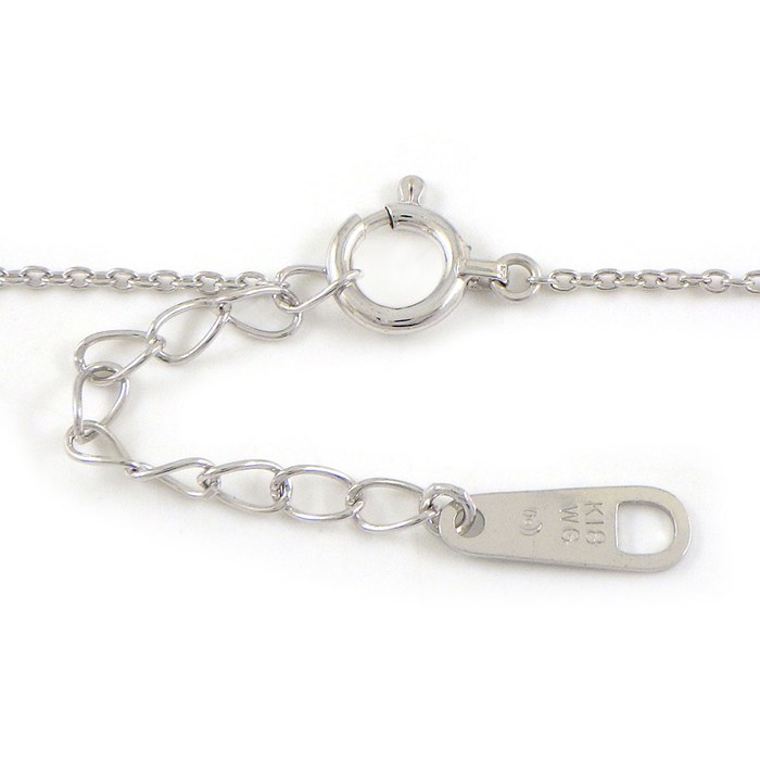 タサキ 田崎真珠 TASAKI ネックレス フラワー スウィング ドロップ パール 7.0mm珠 K18WG 【中古】