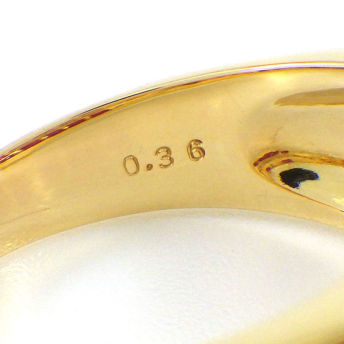 【ステップカットルビー ダイヤモンド】 リング ステップカット ルビー 計1.86ct ダイヤモンド 計0.36ct K18YG 16号 【中古】