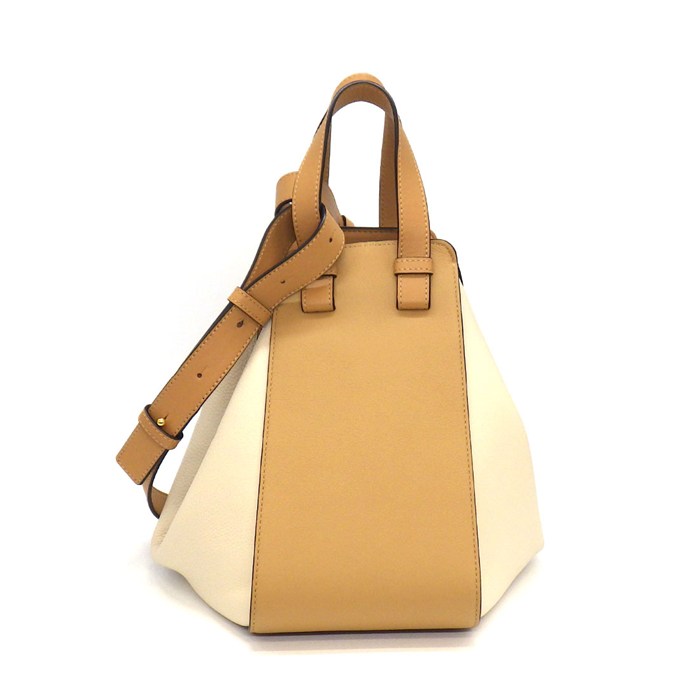 ロエベ LOEWE ショルダーバッグ ハンモックバッグ スモール 326.30KS35 デューン ウォームデザート クラシックカーフ 【中古】