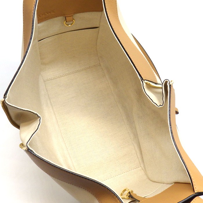 ロエベ LOEWE ショルダーバッグ ハンモックバッグ スモール 326.30KS35 デューン ウォームデザート クラシックカーフ 【中古】