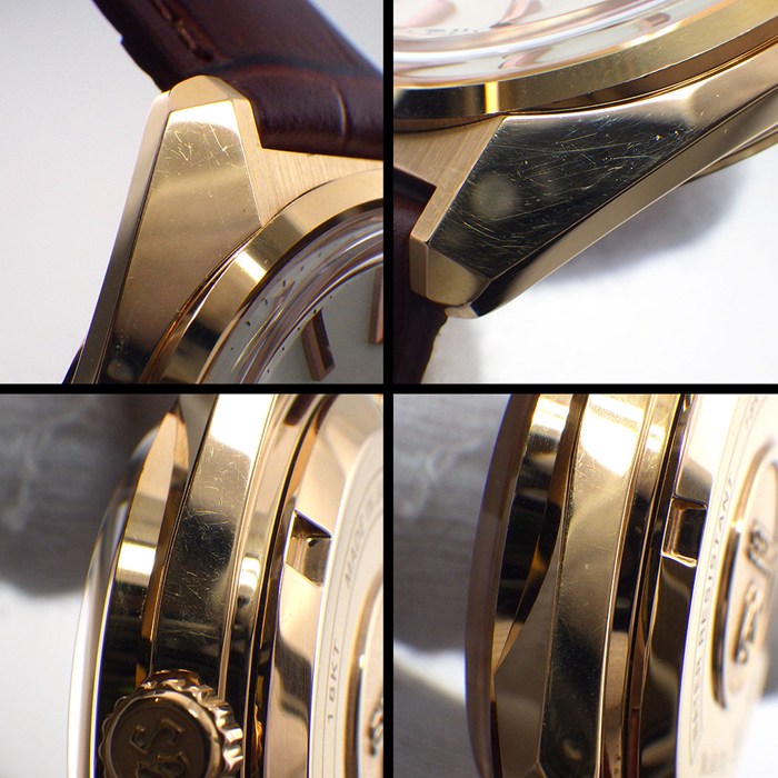 グランドセイコー Grand Seiko 腕時計 ヒストリカルコレクション 44GS復刻 SBGW046/9S64-00F0 世界70本限定 シルバー文字盤 カーフレザーベルト K18PG 手巻き