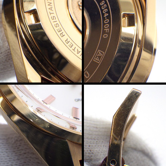グランドセイコー Grand Seiko 腕時計 ヒストリカルコレクション 44GS復刻 SBGW046/9S64-00F0 世界70本限定 シルバー文字盤 カーフレザーベルト K18PG 手巻き