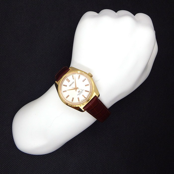グランドセイコー Grand Seiko 腕時計 ヒストリカルコレクション 44GS復刻 SBGW046/9S64-00F0 世界70本限定 シルバー文字盤 カーフレザーベルト K18PG 手巻き