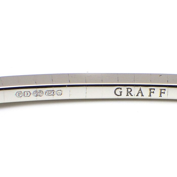 【グラフ Graff GRAFF】バングル バタフライ シルエット 蝶 XS ダイヤモンド 合計 0.90ct K18WG 