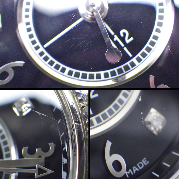 シャネル CHANEL 腕時計 J12 H2571 8ポイント ダイヤインデックス 計0.04ct 40ポイント ダイヤベゼル 計0.90ct ブラック 文字盤 セラミック SS クオーツアナログ 【中古】