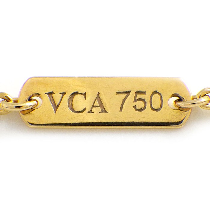 ヴァンクリーフ＆アーペル Van Cleef & Arpels ネックレス ヴィンテージアルハンブラ VCARA45900 ホワイト シェル K18YG 白 【中古】
