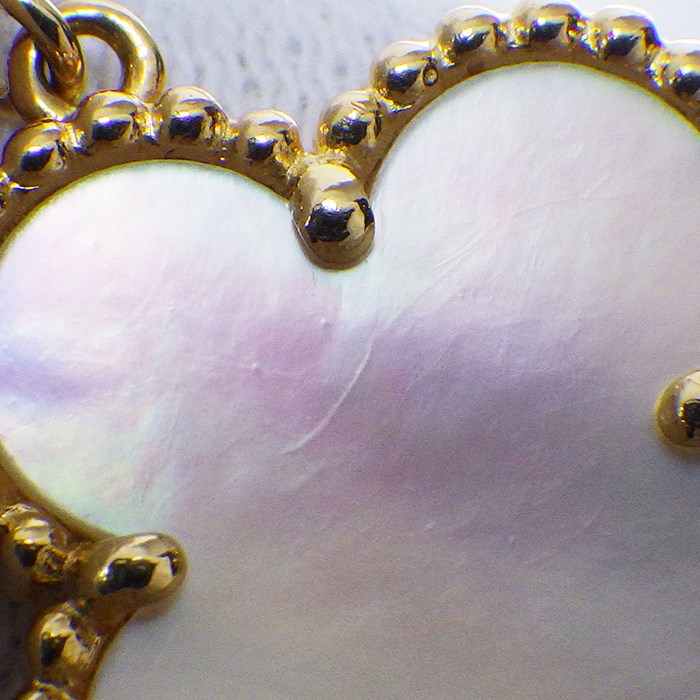 ヴァンクリーフ＆アーペル Van Cleef & Arpels ネックレス ヴィンテージアルハンブラ VCARA45900 ホワイト シェル K18YG 白 【中古】