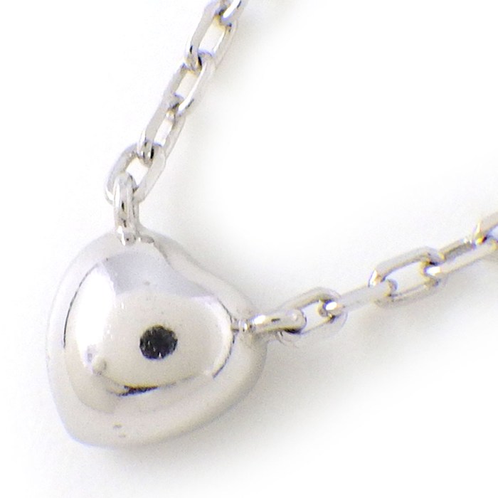 カルティエ Cartier ネックレス ダムール ハート ディアマン レジェ B7059300 1ポイント ダイヤモンド K18WG 【箱・保付き】 【中古】