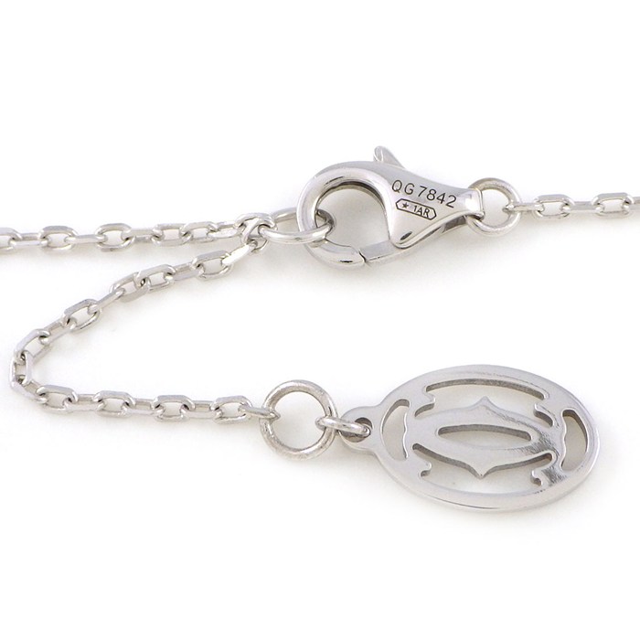 カルティエ Cartier ネックレス ダムール ハート ディアマン レジェ B7059300 1ポイント ダイヤモンド K18WG 【箱・保付き】 【中古】