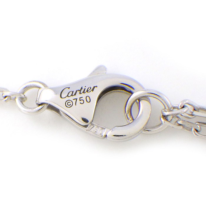 カルティエ Cartier ネックレス ダムール ハート ディアマン レジェ B7059300 1ポイント ダイヤモンド K18WG 【箱・保付き】 【中古】