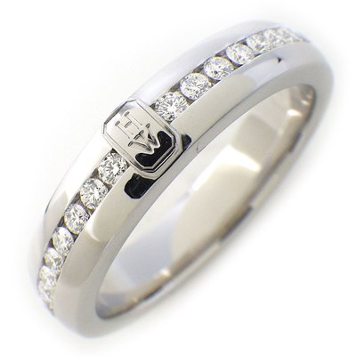 ハリーウィンストン HARRY WINSTON リング HW ロゴ WBDWRDLGHWL フル エタニティ サークル ダイヤモンド K18WG 20号 【中古】