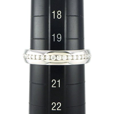 ハリーウィンストン HARRY WINSTON リング HW ロゴ WBDWRDLGHWL フル エタニティ サークル ダイヤモンド K18WG 20号 【中古】