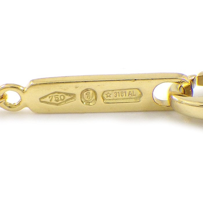 ダミアーニ DAMIANI ネックレス ベル エポック クラウン 20089533 クロス 剣 モチーフ パヴェ ダイヤモンド 計1.38ct K18YG / #L 【中古】