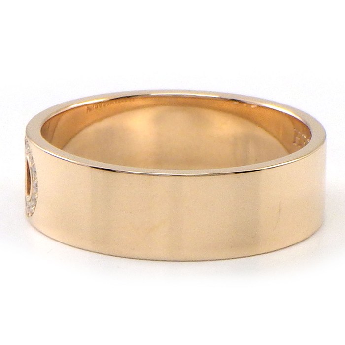 エルメス HERMES リング Hダンクル PM H115601B 27ポイント ダイヤモンド 計0.07ct K18PG 11.5号 / #52 【中古】