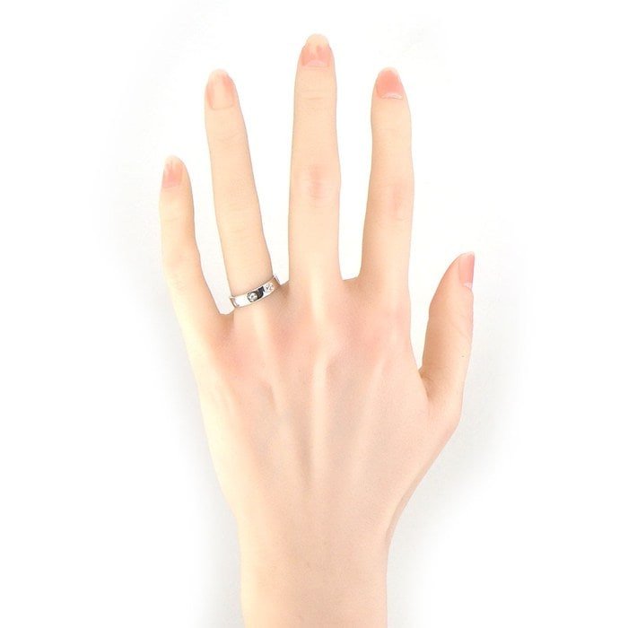カルティエ Cartier リング ラブ スモールモデル SM B4050649 8ポイント ダイヤモンド 計0.19ct K18WG 10号 / #49 【中古】