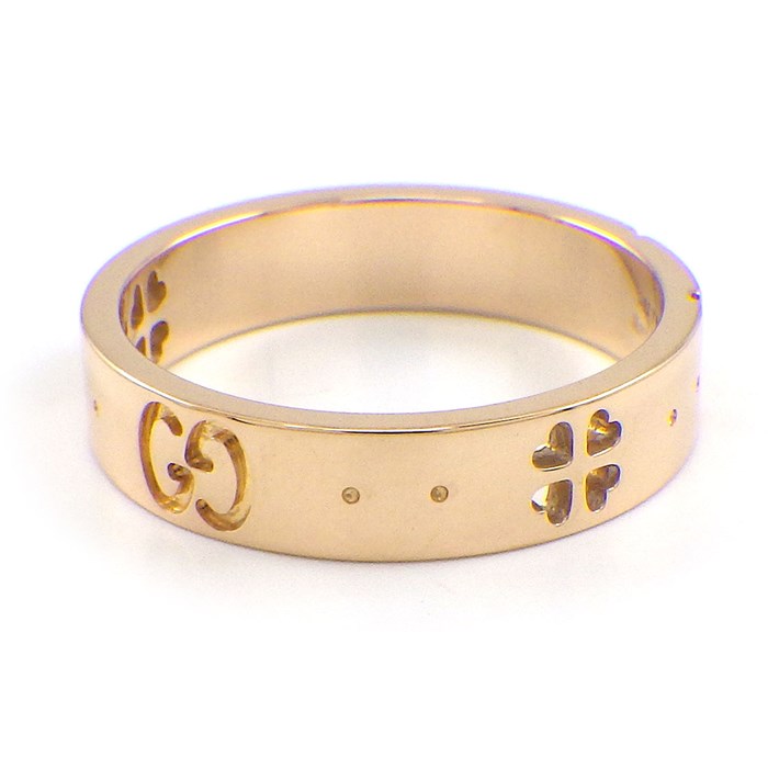 グッチ GUCCI リング アイコン アモール フォーエバー GG ロゴ K18PG 9号 / #9 【中古】