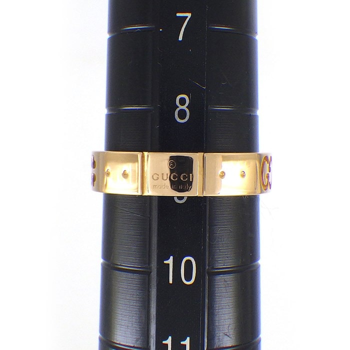 グッチ GUCCI リング アイコン アモール フォーエバー GG ロゴ K18PG 9号 / #9 【中古】