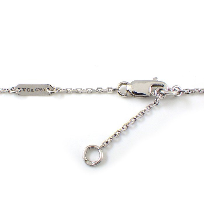 ヴァンクリーフ&アーペル Van Cleef & Arpels ネックレス スウィート アルハンブラ パピヨン ターコイズ トルコ石 K18WG 【中古】