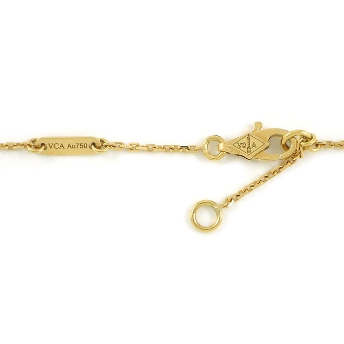 ヴァンクリーフ＆アーペル Van Cleef & Arpels ネックレス スウィートアルハンブラ VCARF69100 ホワイト シェル K18YG 【中古】