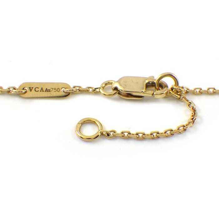 ヴァンクリーフ&アーペル Van Cleef & Arpels ブレスレット スウィートアルハンブラ VCARF68800 ホワイト シェル K18YG 【中古】