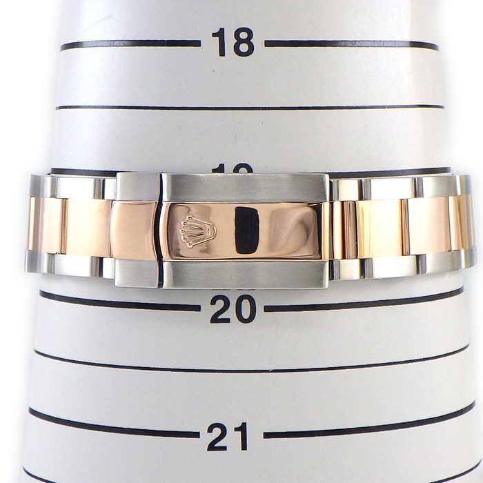ロレックス Rolex 腕時計 デイトジャスト 116231 V番 2009年製 ルーレット刻印 ブラック文字盤 ローマンインデックス エバーローズゴールド SS 自動巻き 【中古】