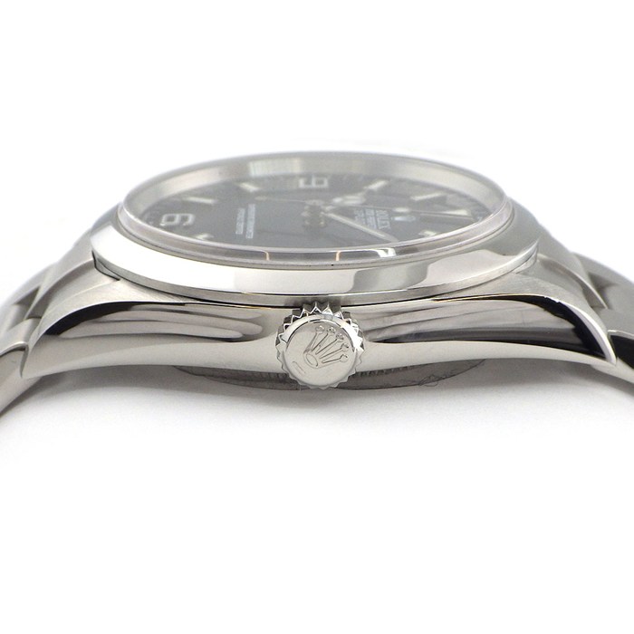 ロレックス Rolex 腕時計 エクスプローラー1 114270 Y番 2002年製 ブラック文字盤 夜光インデックス 夜光針 SS 自動巻き 【箱・保付き】 【中古】