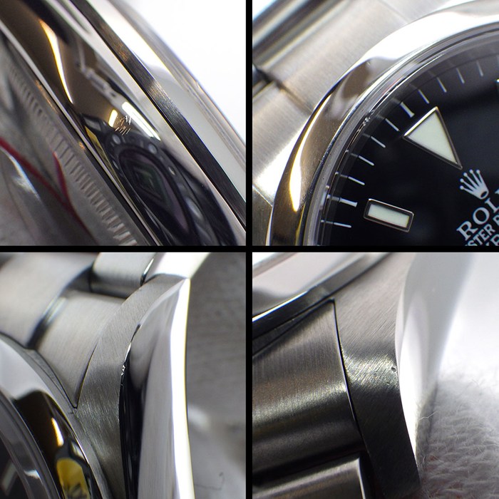 ロレックス Rolex 腕時計 エクスプローラー1 114270 Y番 2002年製 ブラック文字盤 夜光インデックス 夜光針 SS 自動巻き 【箱・保付き】 【中古】