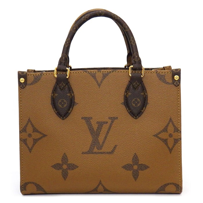 ルイ・ヴィトン Louis Vuitton ハンドバッグ ショルダーバッグ オンザゴー PM M46373 ブラウン モノグラム キャンバス (PVCコーティング) 【中古】