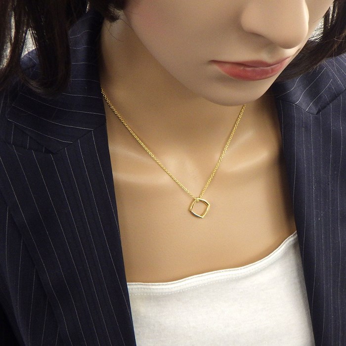 ティファニー Tiffany & Co. ネックレス トルク ナロー スクエア
