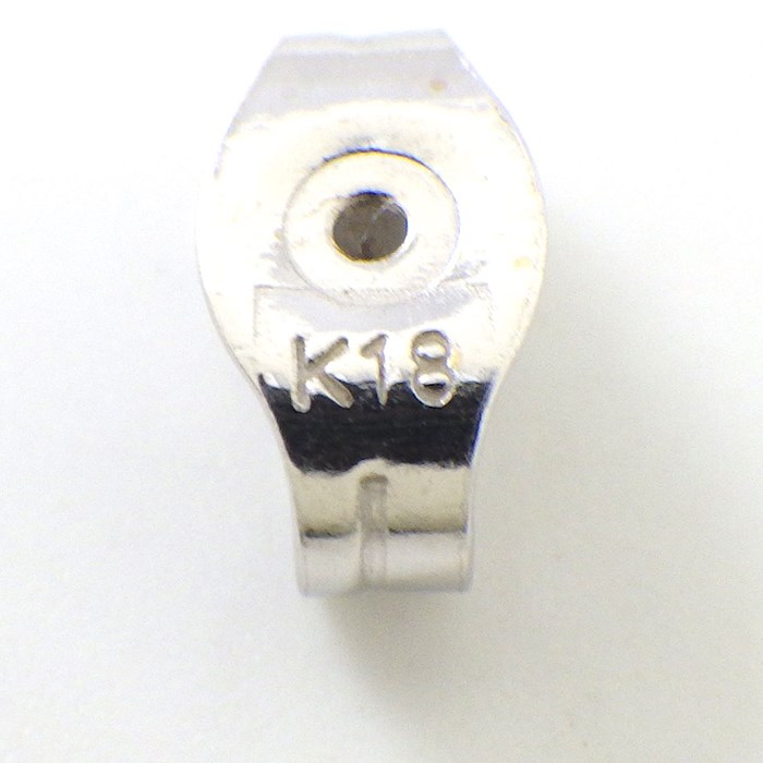 ヴァンドーム VENDOME ピアス フラワーモチーフ パヴェ ダイヤモンド K18WG 【中古】