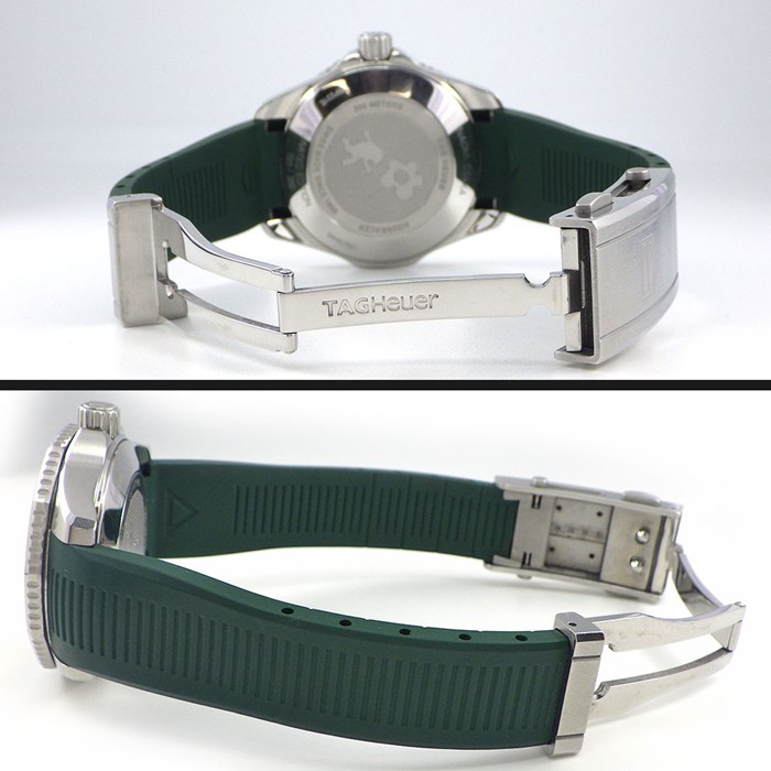 タグ・ホイヤー TAG Heuer 腕時計 アクアレーサー プロフェッショナル300 大坂なおみ WBP231E.EB0247 世界250本限定 8ポイント ダイヤインデックス グリーン文字盤 セラミック ラバーベルト SS 自動巻き 【中古】