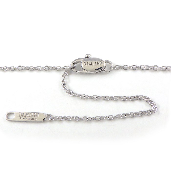 ダミアーニ DAMIANI ネックレス ベル エポック 22089534 クラウン ダブルクロス パヴェ ダイヤモンド 1.38ct K18WG 【箱・保付き】 【中古】