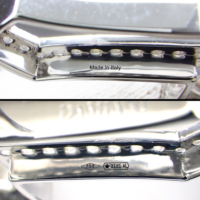 ダミアーニ DAMIANI ネックレス ベル エポック 22089534 クラウン ダブルクロス パヴェ ダイヤモンド 1.38ct K18WG 【箱・保付き】 【中古】
