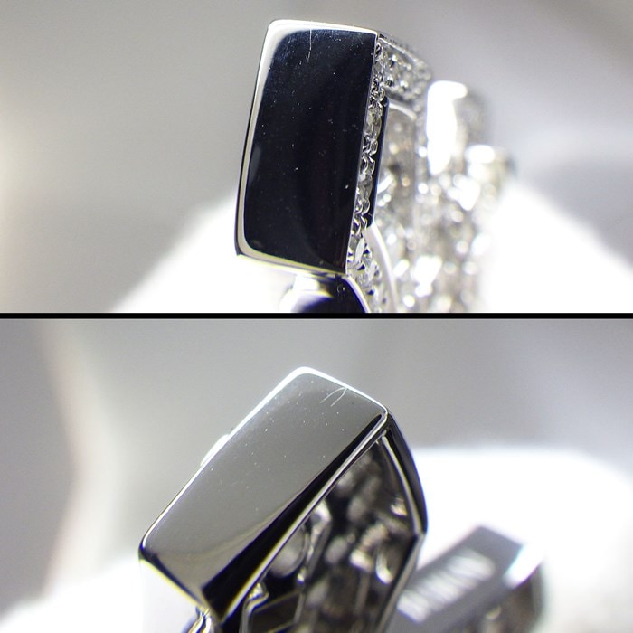 ダミアーニ DAMIANI ネックレス ベル エポック 22089534 クラウン ダブルクロス パヴェ ダイヤモンド 1.38ct K18WG 【箱・保付き】 【中古】