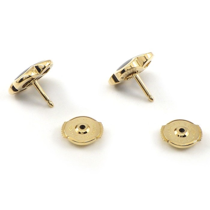 ヴァンクリーフ&アーペル Van Cleef & Arpels ピアス ピュアアルハンブラ VCARB14000 オニキス K18YG 【中古】