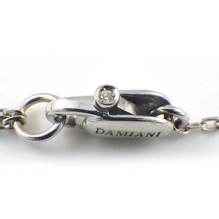 ダミアーニ DAMIANI ネックレス ベル エポック クラウンM 20086733 YOSHIDA 100周年記念モデル クロス パヴェ ダイヤモンド K18WG 【箱・保付き】 【中古】