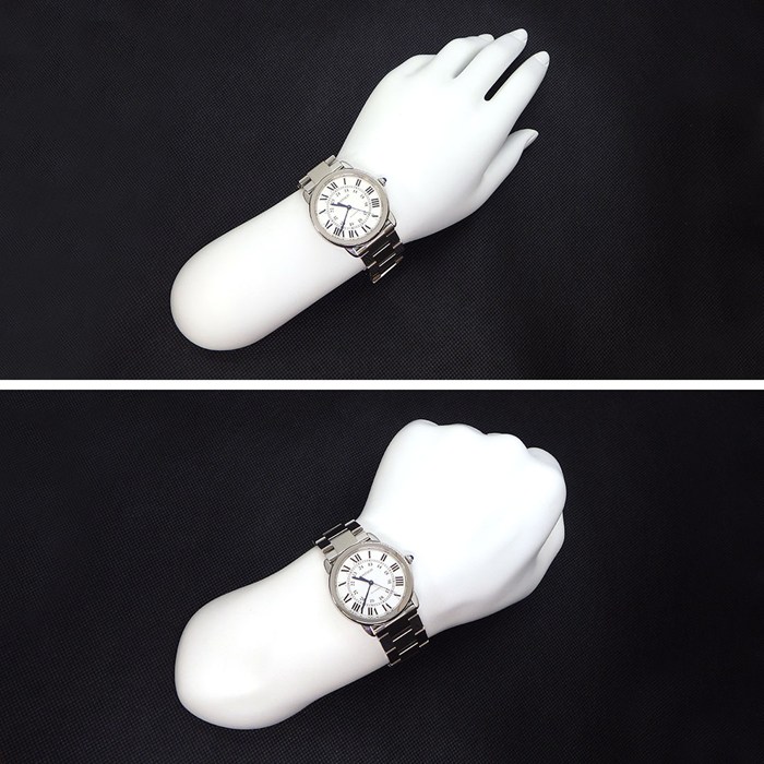 カルティエ Cartier 腕時計 ロンドソロ WSRN0012 シルバー文字盤 ローマンインデックス SS 自動巻き 【中古】
