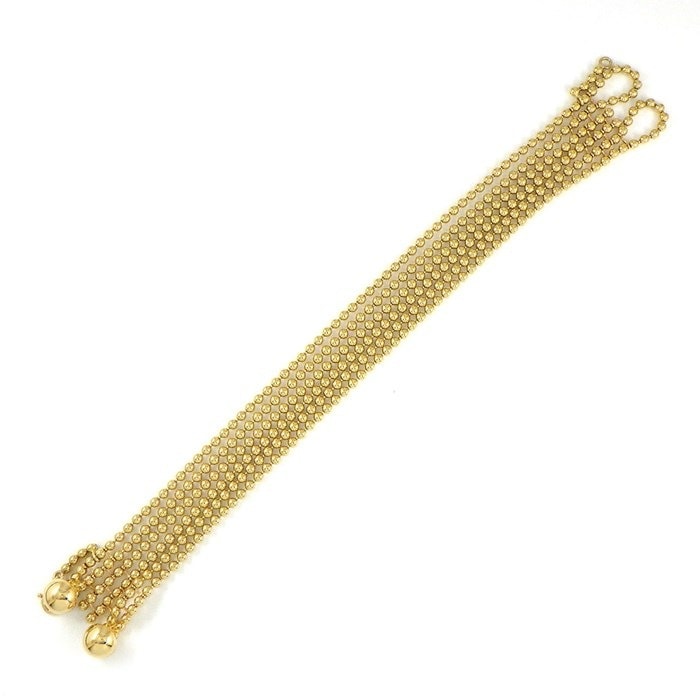 カルティエ Cartier ブレスレット パリ ヌーベルバーグ ボールチェーン 6連 K18YG 【箱・保付き】 【中古】