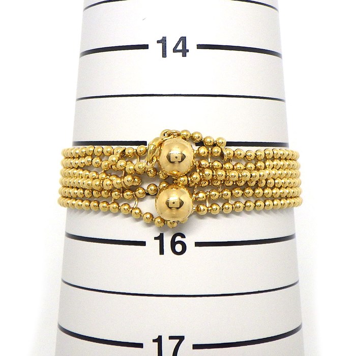 カルティエ Cartier ブレスレット パリ ヌーベルバーグ ボールチェーン 6連 K18YG 【箱・保付き】 【中古】