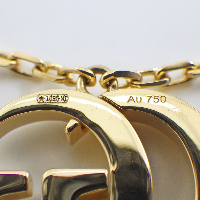 グッチ GUCCI ブレスレット GG ロゴ K18YG / #16 【中古  