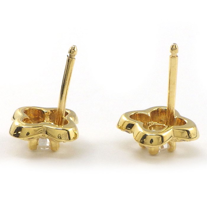 モーブッサン MAUBOUSSIN ピアス チャンス オブ ラブ EA0190YGI クローバーモチーフ ダイヤモンド K18YG 【中古】