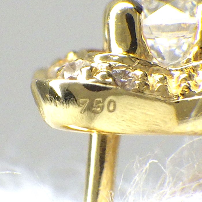 モーブッサン MAUBOUSSIN ピアス チャンス オブ ラブ EA0190YGI クローバーモチーフ ダイヤモンド K18YG 【中古】