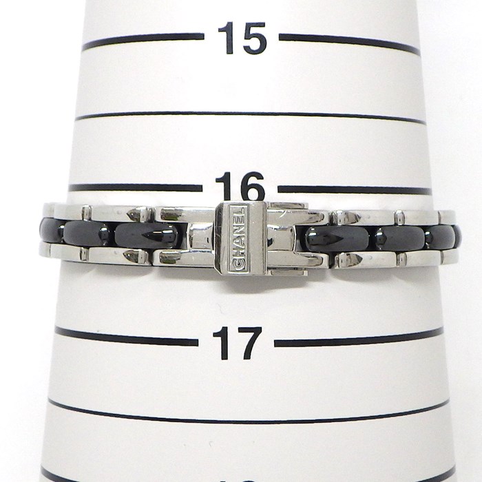 シャネル CHANEL 腕時計 プルミエール H2163 オクタゴナル ブラック文字盤 ダイヤモンドベゼル SS ブラック セラミック クオーツアナログ 【箱・保付き】 【中古】