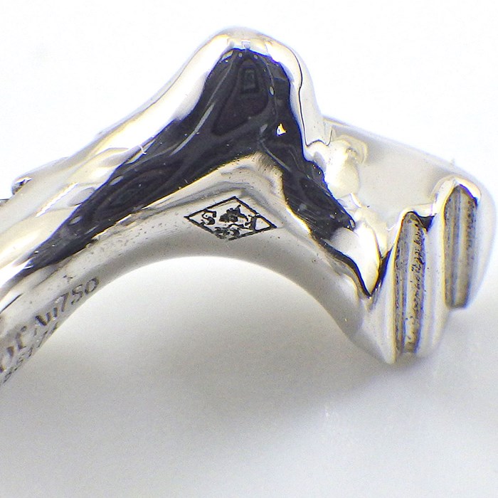 クリスチャンディオール Christian Dior イヤーカフ ボワ ドゥ ローズ JBDR95717_0000 パヴェ ダイヤモンド 0.15ct K18WG ※片方のみ 【中古】
