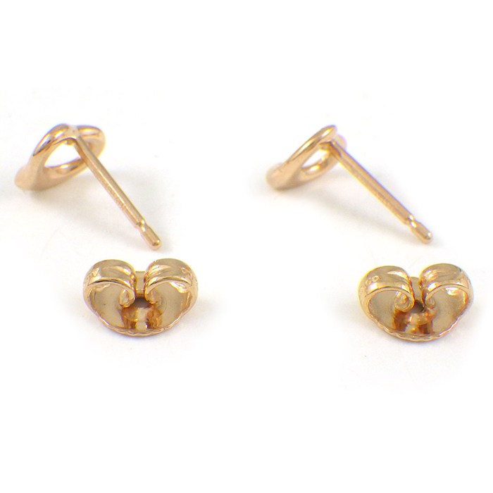  ティファニー Tiffany & Co. ピアス オープンハート ミニ 7mm幅モデル K18PG 【中古】