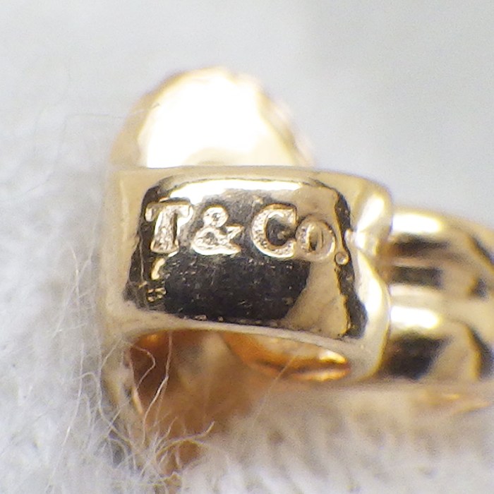  ティファニー Tiffany & Co. ピアス オープンハート ミニ 7mm幅モデル K18PG 【中古】
