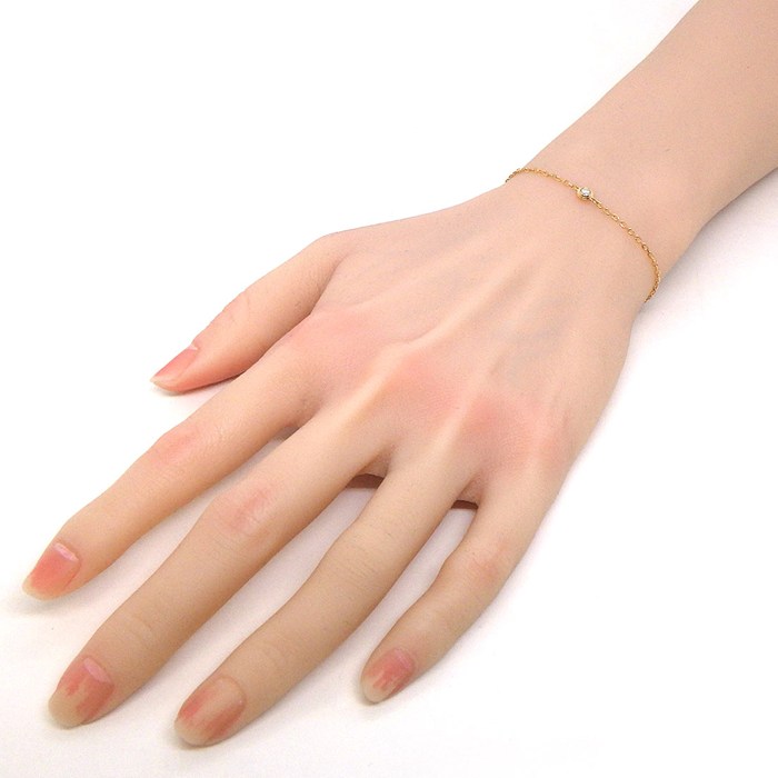 カルティエ Cartier ブレスレット ダムール スモールモデル SM ディアマン レジェ B6040300 1ポイント ダイヤモンド 0.09ct K18PG 【中古】