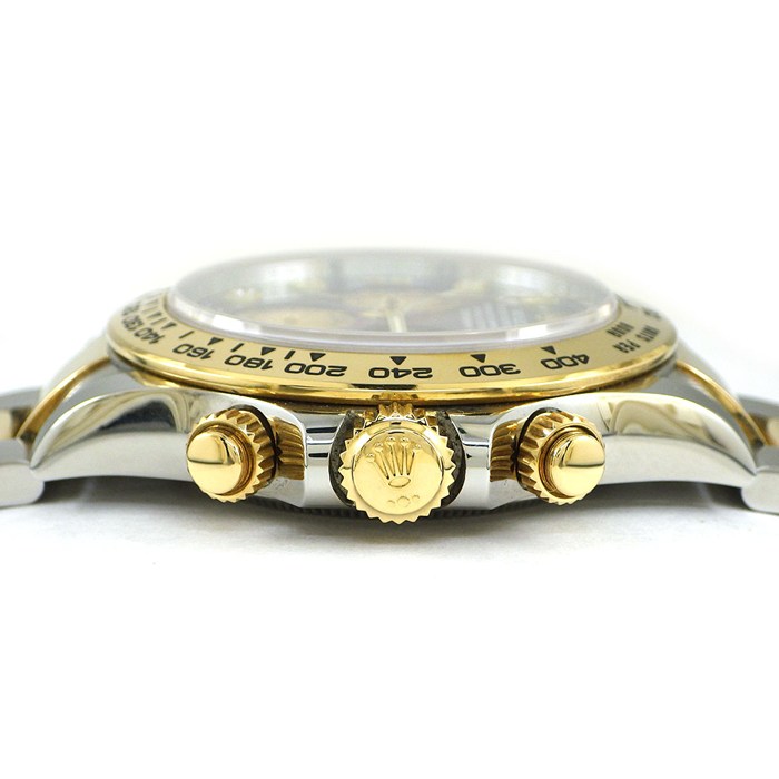 ロレックス Rolex 腕時計 コスモグラフ デイトナ 116503NG ルーレット刻印 ランダムシリアル 8ポイント ダイヤインデックス ブラックシェル文字盤 クロノグラフ スモールセコンド K18YG SS 自動巻き 【箱・保付き】 【中古】